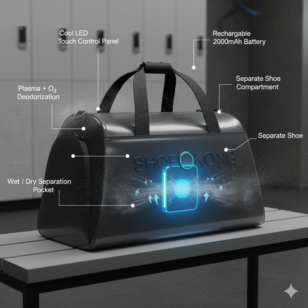 Rootsense Smart Deluxe Sports Bag Gym Duffel Home.x